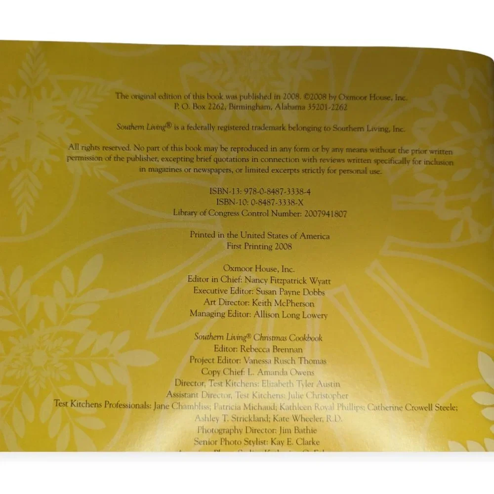 Southern Living Special Edition Christmas Cookbook